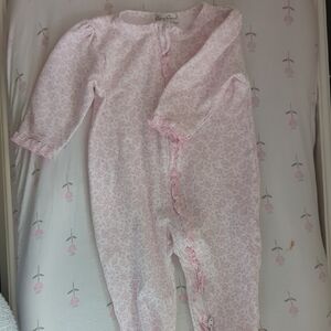 Kissy Kissy Pink Floral Patterned Footie